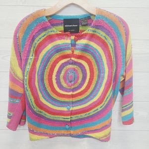 Michael Simon Colorful Cardigan